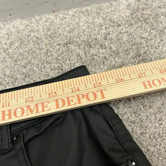 We the Free Pants Mens 30X28 Leather Pants Button Fly‎ Free People Black - Picture 5 of 9